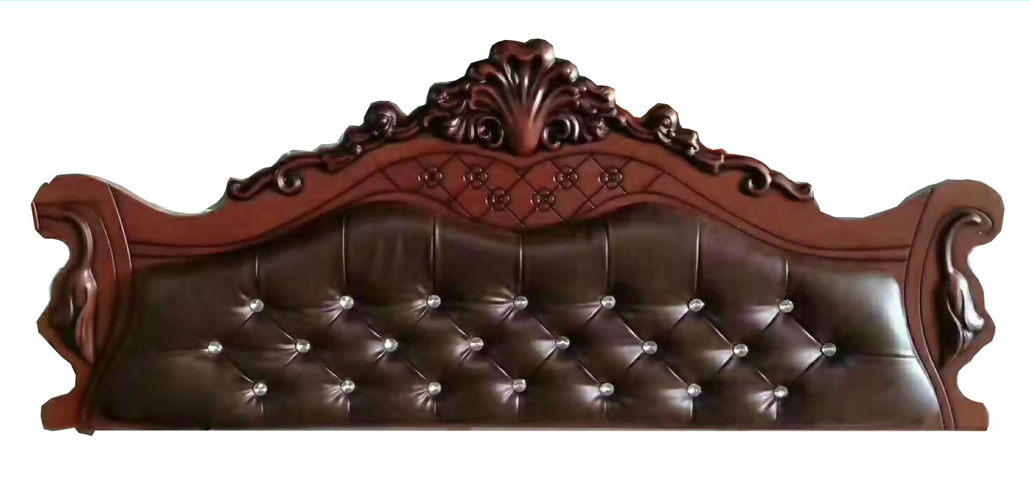 brown bed headboard
