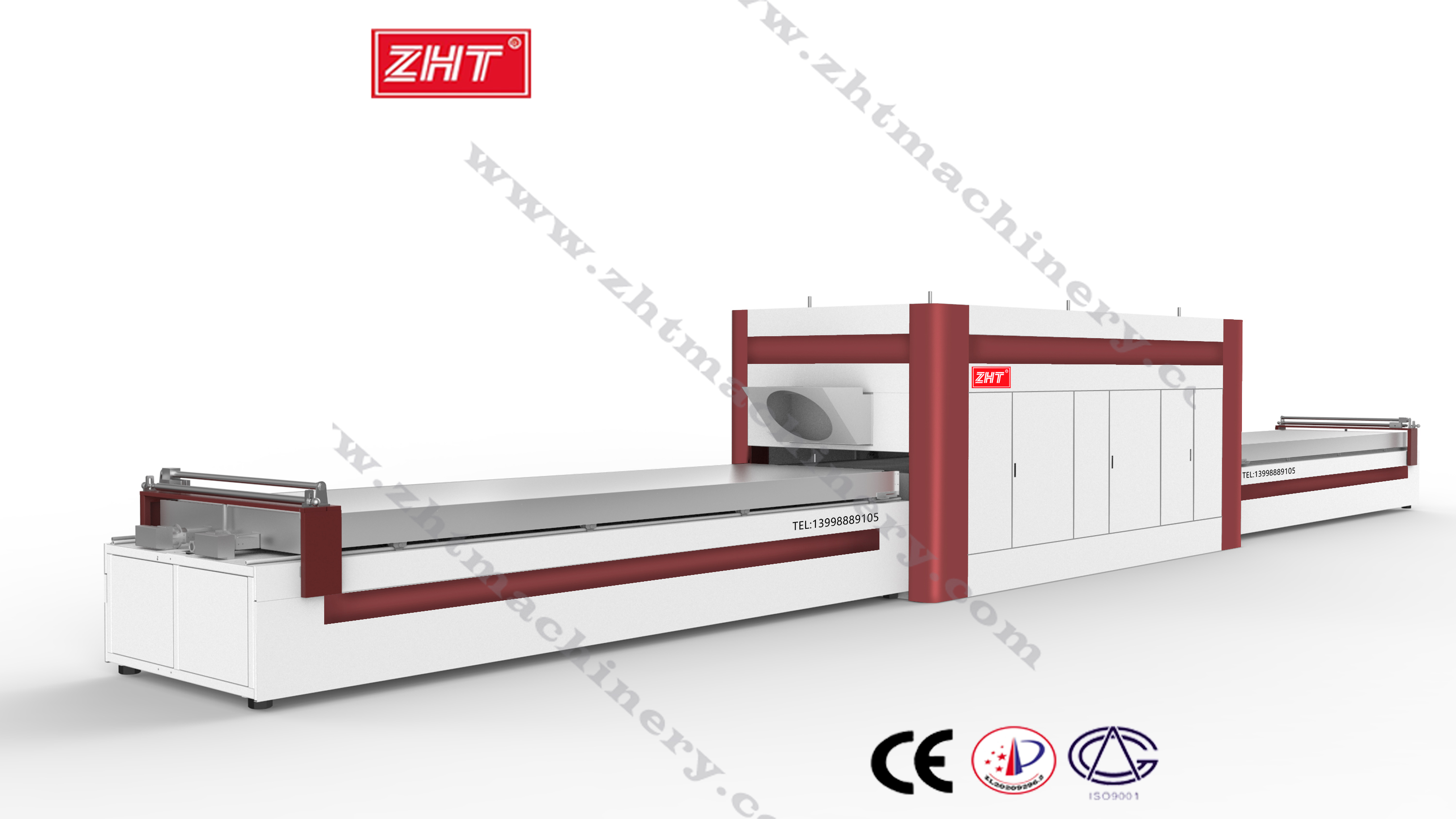 TM4500 Vacuum Membrane Press Laminating Machine for PVC Paint-Free Door extra-long worktray