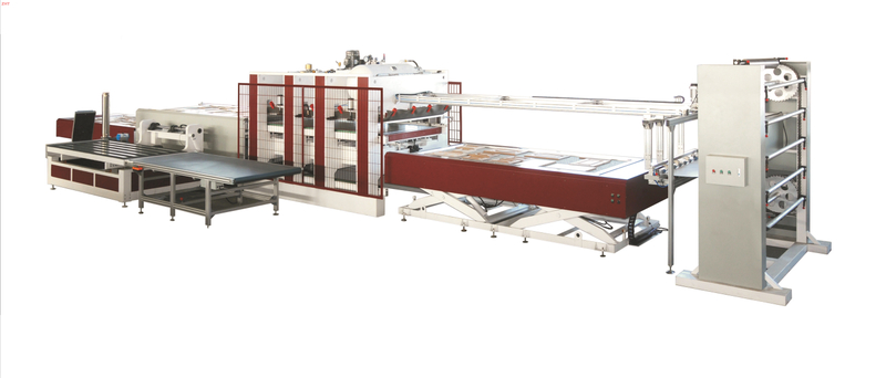 TM3000P-3 Scan PIN Automatic Padding Three-Pallet Vacuum Membrane Press / Balloon Press Machine